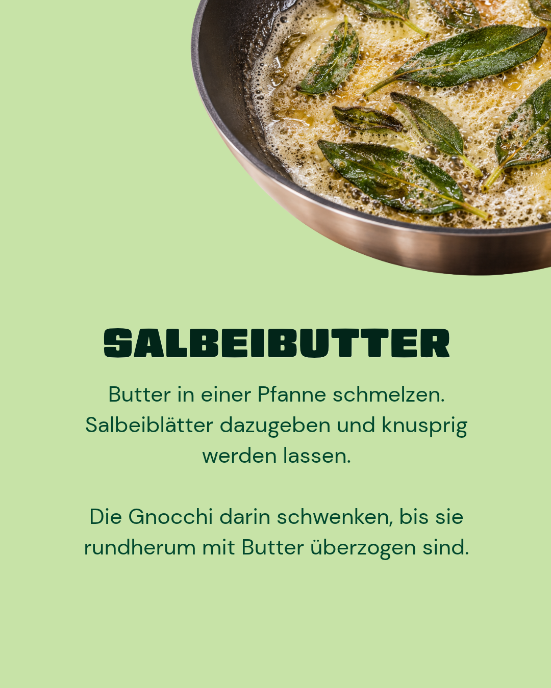 Violette Gnocchi mit Salbeibutter und Parmesan