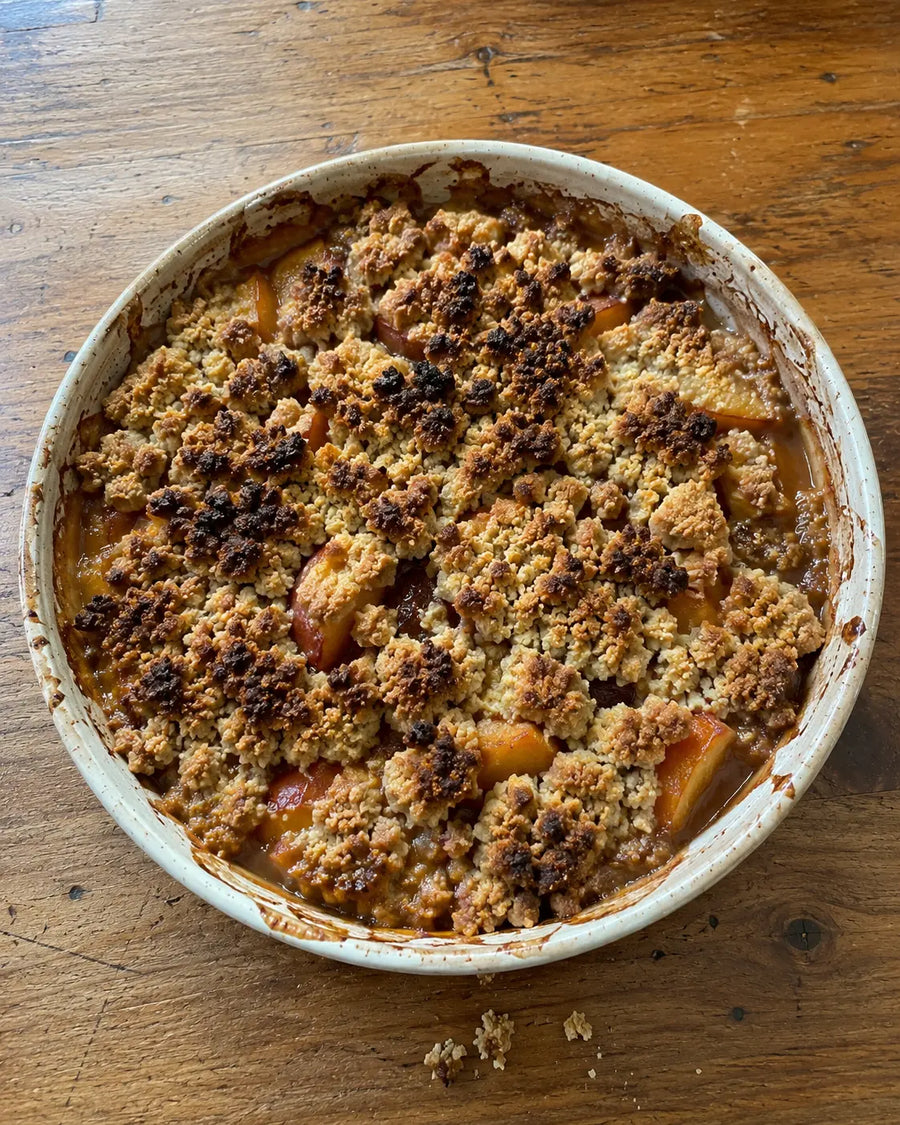 Pfirsich-Crumble